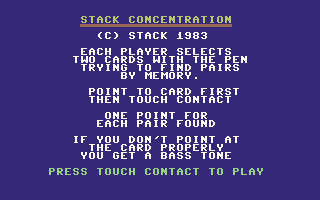 Stack Concentration — sstitle (WOR)