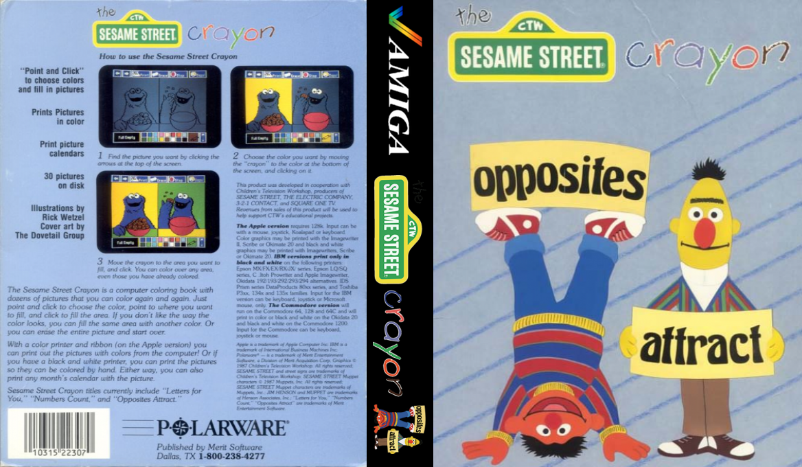 Sesame Street Crayon, The - Opposites Attract — box-texture (US)