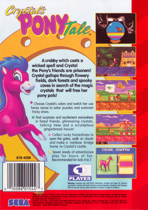 Crystal's Pony Tale — box-2D-back (US)