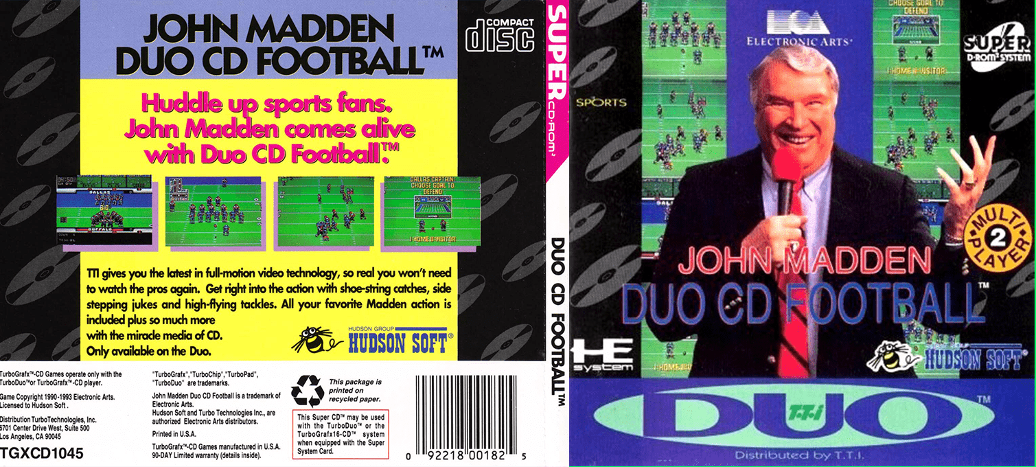 John Madden Duo Cd Football — box-texture (US)