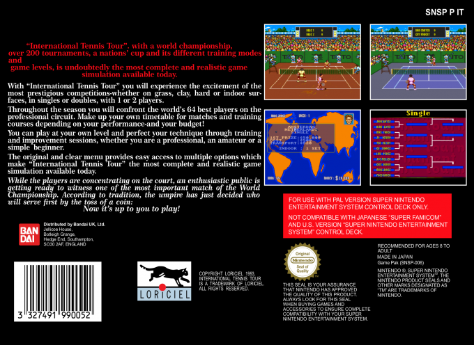 International Tennis Tour — box-2D-back (EU)
