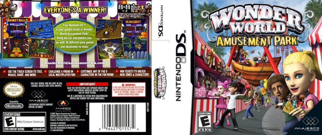 Wonder World - Amusement Park — box-texture (US)