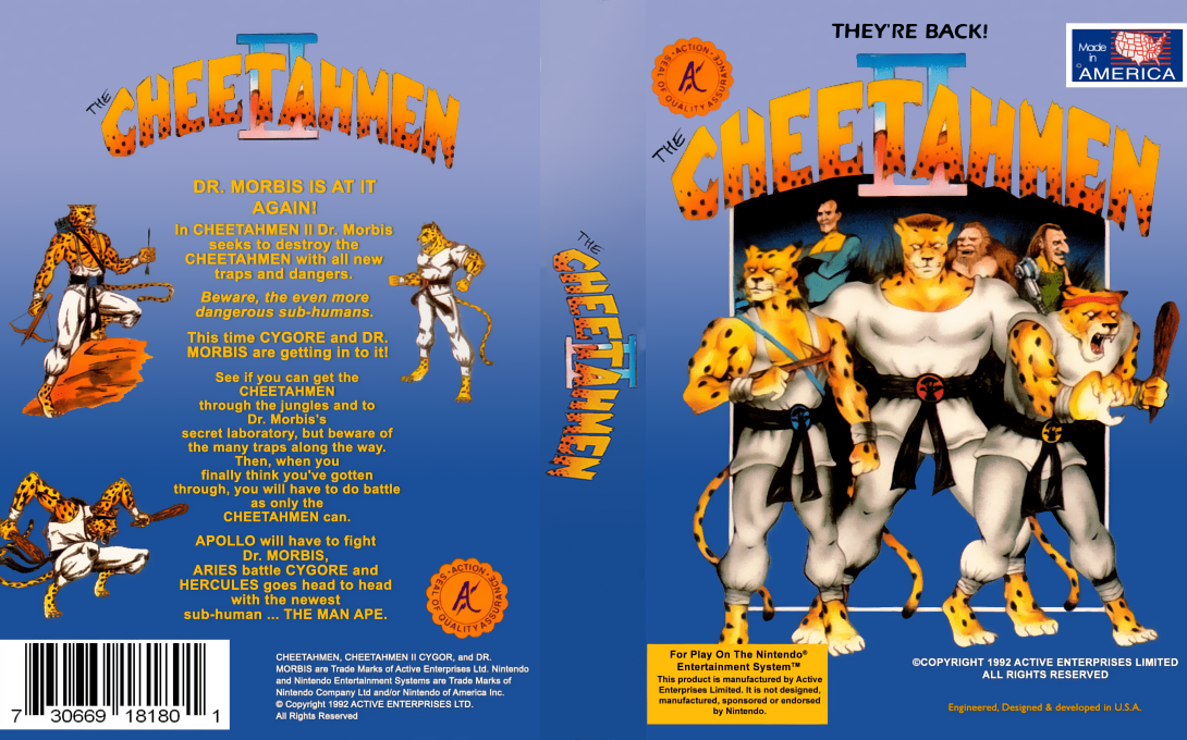 Cheetahmen II — box-texture (US)