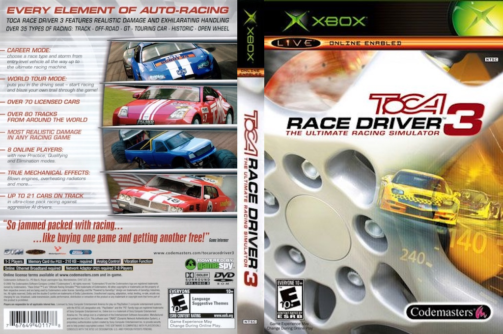TOCA Race Driver 2 — box-texture (US)