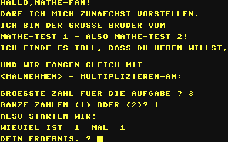 Mathe-Test II — ss (DE)