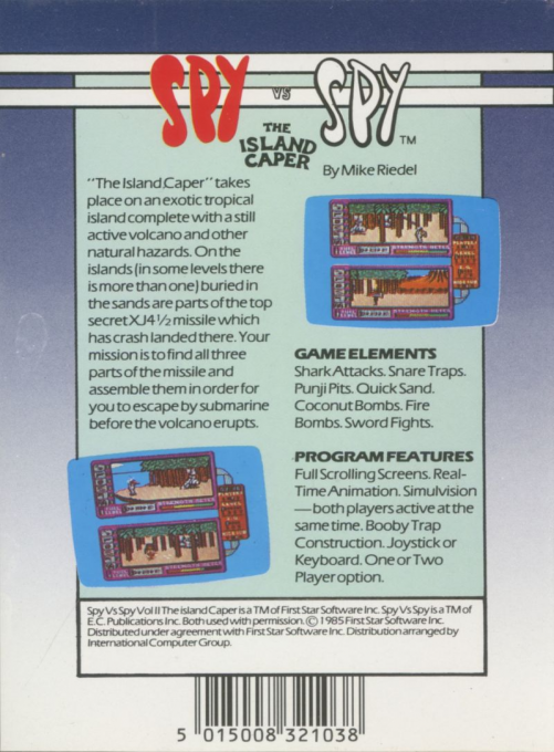 Spy vs Spy - The Island Caper — box-2D-back (EU)