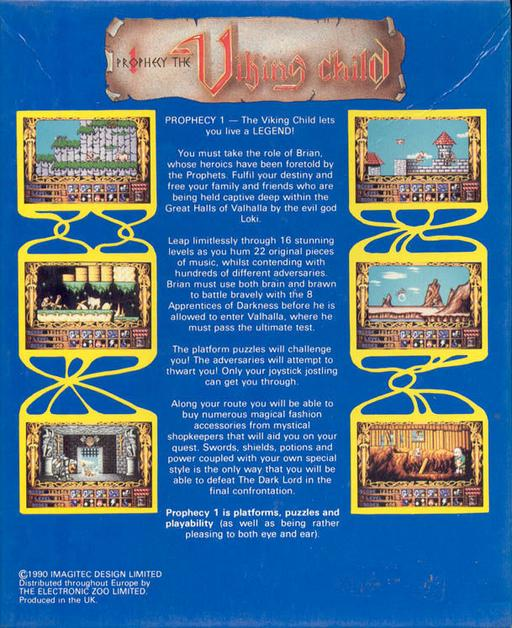 Prophecy I - The Viking Child — box-2D-back (WOR)