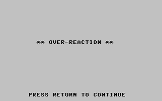 Over-Reaction — sstitle (WOR)