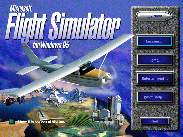 Microsoft Flight Simulator for Windows 95 — sstitle (WOR)
