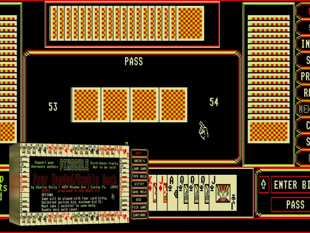 Pinochle - Four Handed - Double Deck — mixrbv2 (WOR)