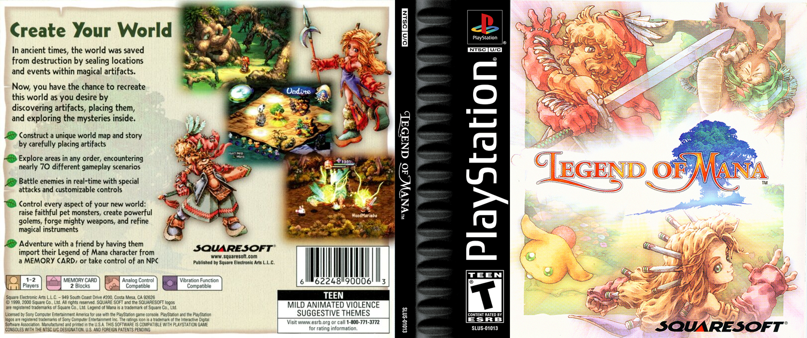 Seiken Densetsu - Legend of Mana — box-texture (US)