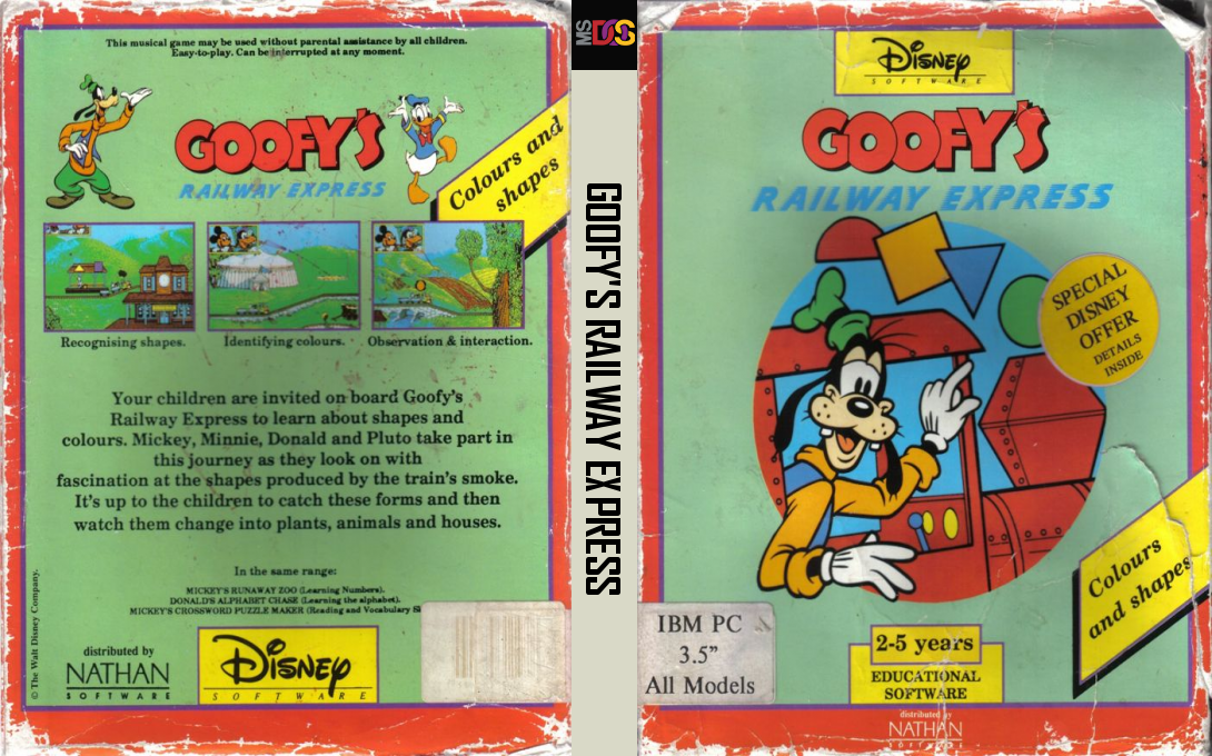 Goofy's Railway Express — box-texture (US)