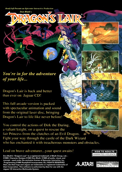 Dragon's Lair — box-2D-back (US)