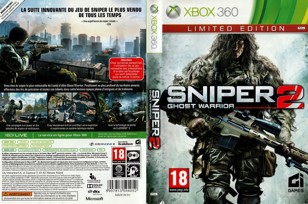 Sniper - Ghost Warrior 2 — box-texture (FR)