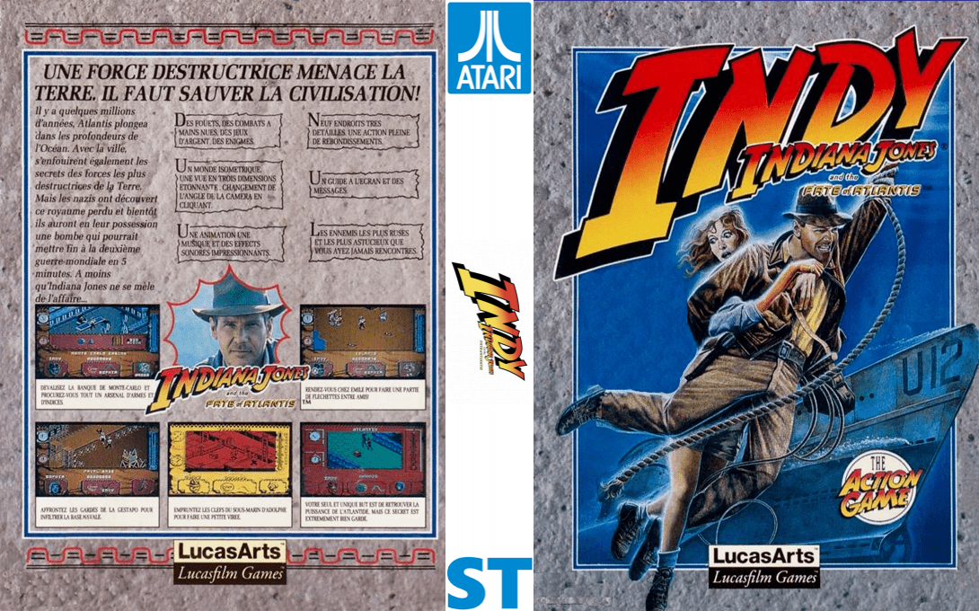 Indiana Jones And The Fate Of Atlantis - The Action Game — box-texture (EU)