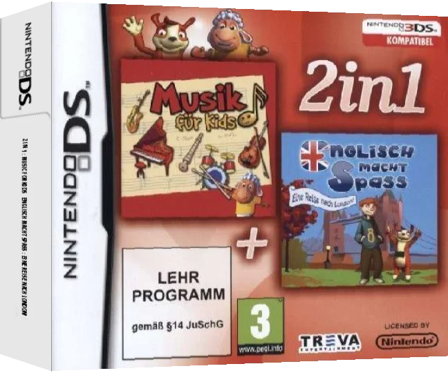 2 in 1 - Music for Kids + Englisch Macht Spass - Eine Reise nach London! — box-3D (DE)