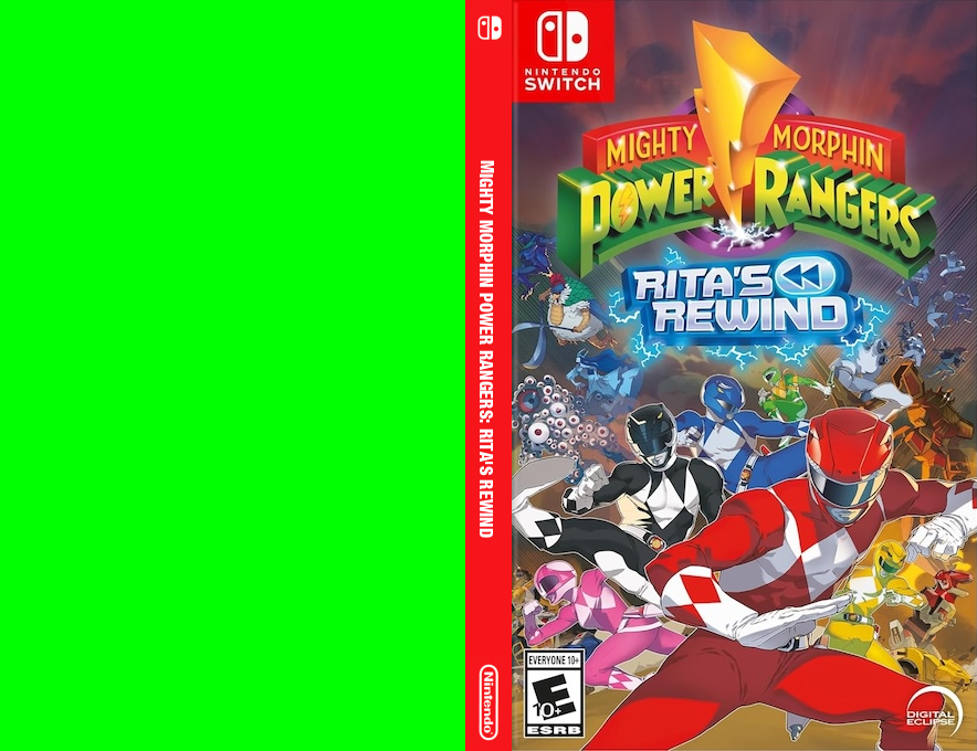 Mighty Morphin Power Rangers - Rita's Rewind — box-texture (US)