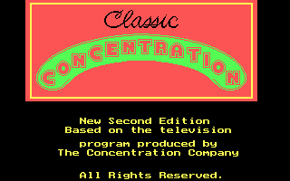 Classic Concentration - 2nd Edition — sstitle (US)