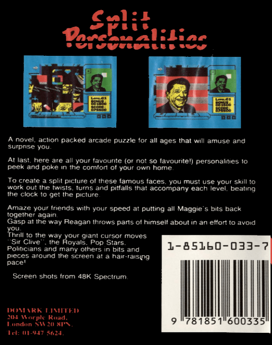 Split Personalities — box-2D-back (EU)