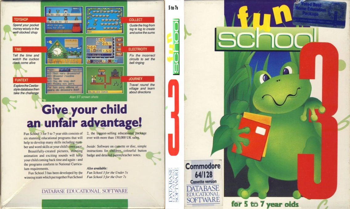 Fun School 3 - for 5 to 7 Year Olds — box-texture (EU)