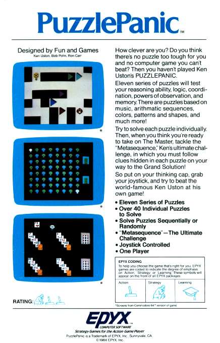 Puzzle Panic — box-2D-back (US)