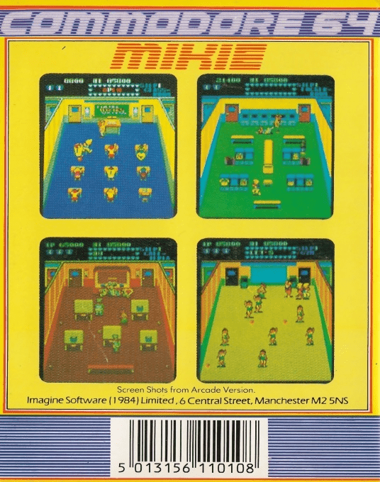 Mikie — box-2D-back (EU)