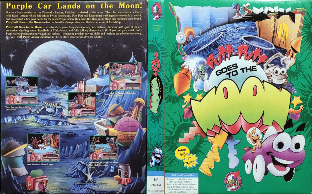 Putt-Putt Goes to the Moon — box-texture (US)