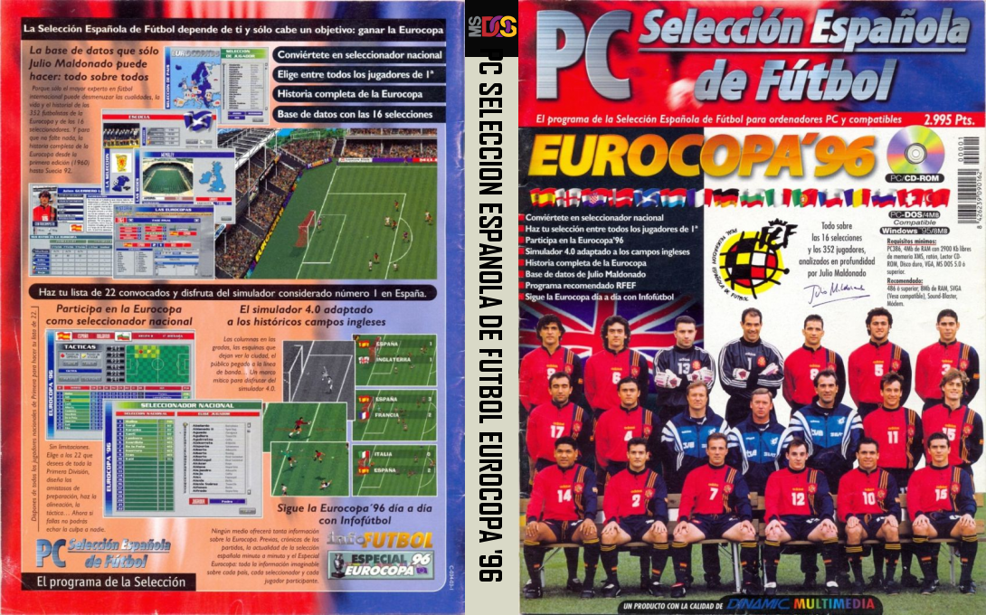 Pc Seleccion Espanola De Futbol Eurocopa '96 — box-texture (SP)