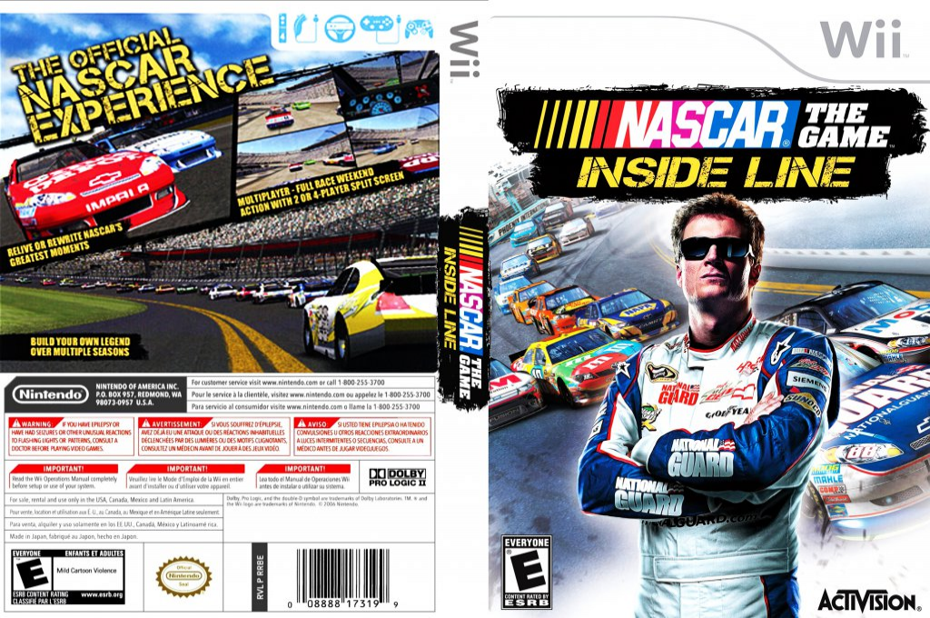 NASCAR the Game - Inside Line — box-texture (US)