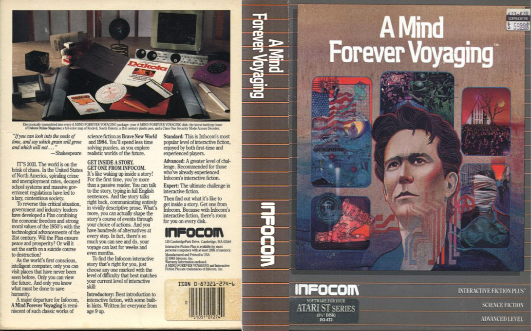Mind Forever Voyaging, A — box-texture (US)
