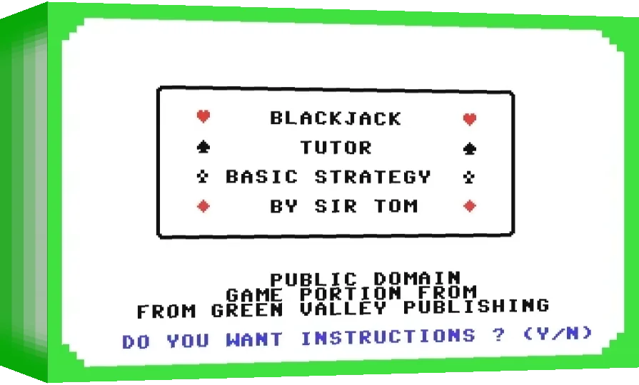 Blackjack Tutor Basic Strategy — box-3D (WOR)