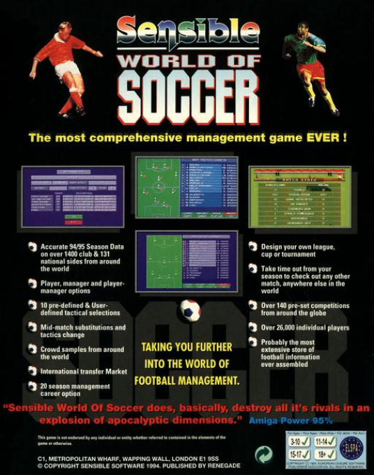 Sensible World of Soccer — box-2D-back (EU)