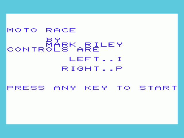Moto Race — sstitle (WOR)