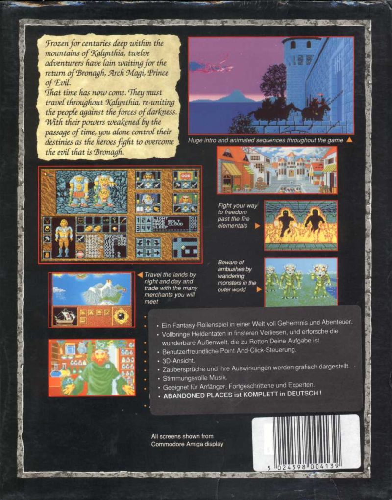 Abandoned Places - A Time For Heroes — box-2D-back (DE)