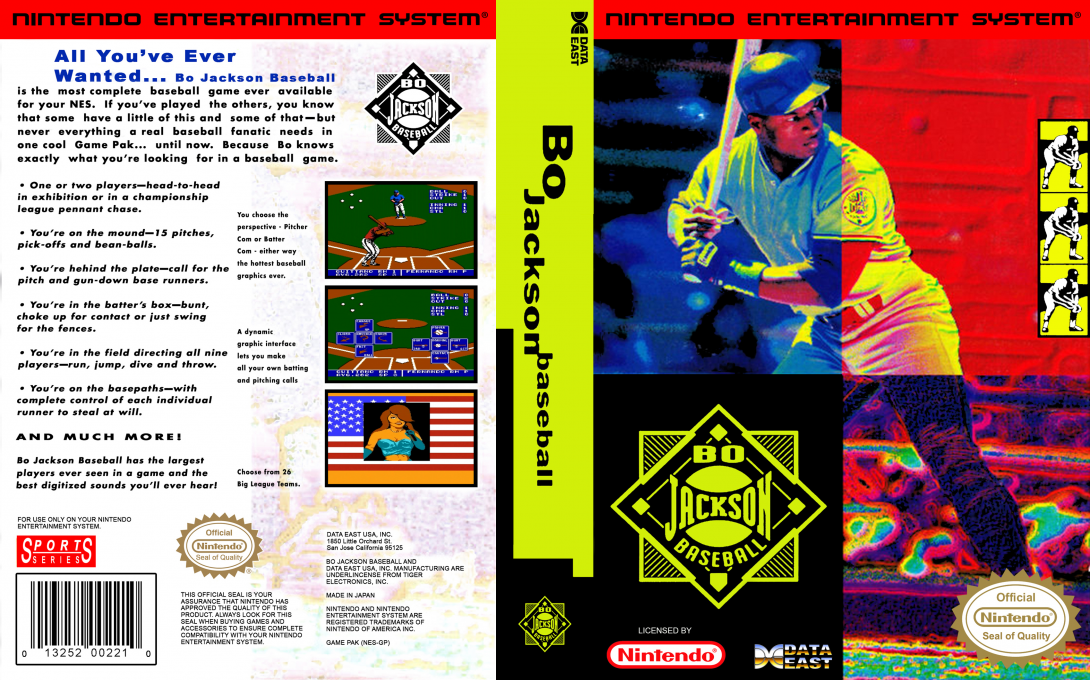 Bo Jackson Baseball — box-texture (US)