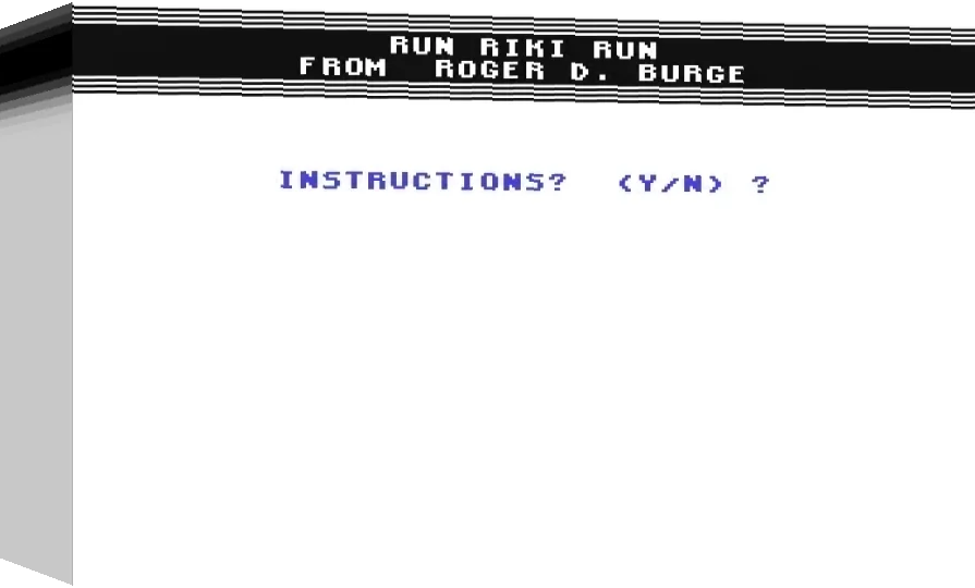 Run Riki Run — box-3D (WOR)