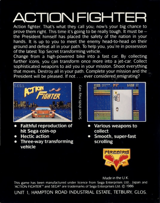 Action Fighter — box-2D-back (EU)