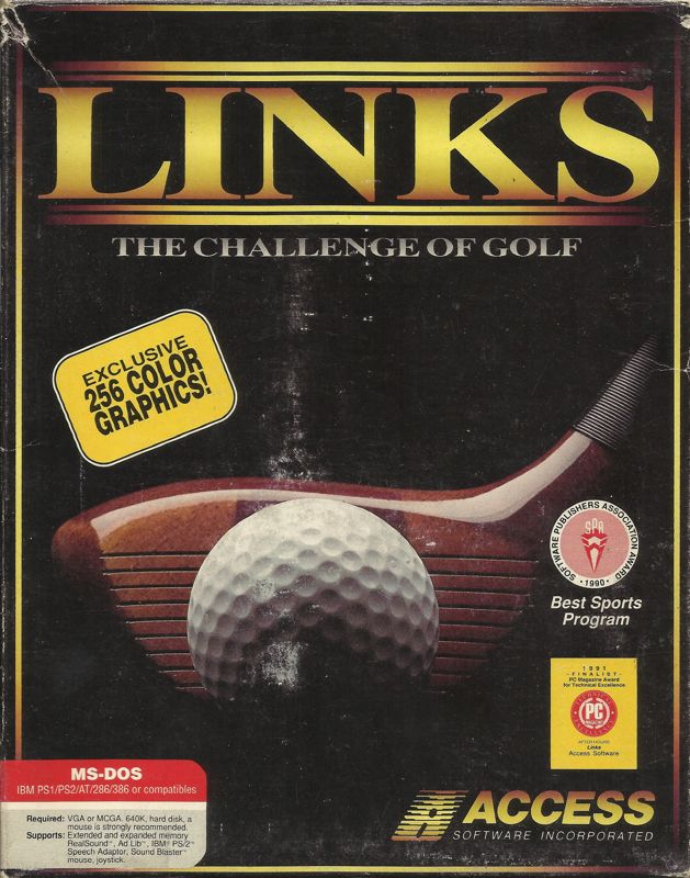 Links The Challenge Of Golf box art