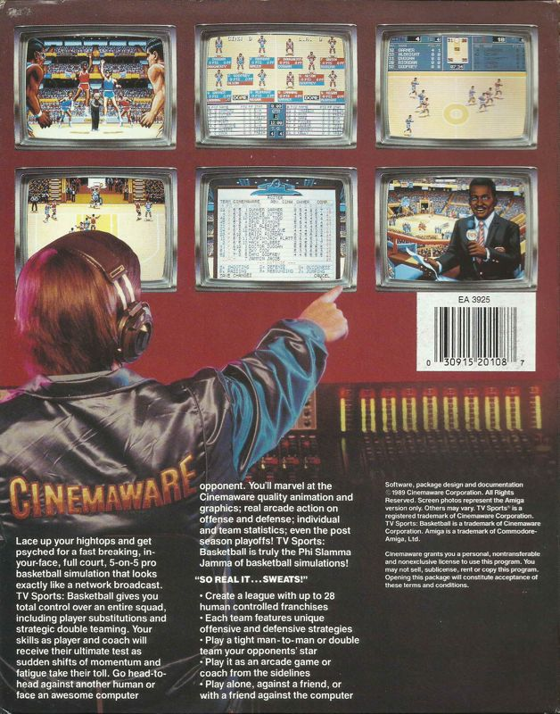 TV Sports Basketball — box-2D-back (US)