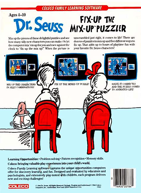 Dr. Seuss's Fix-up The Mix-up Puzzler — box-2D-back (US)