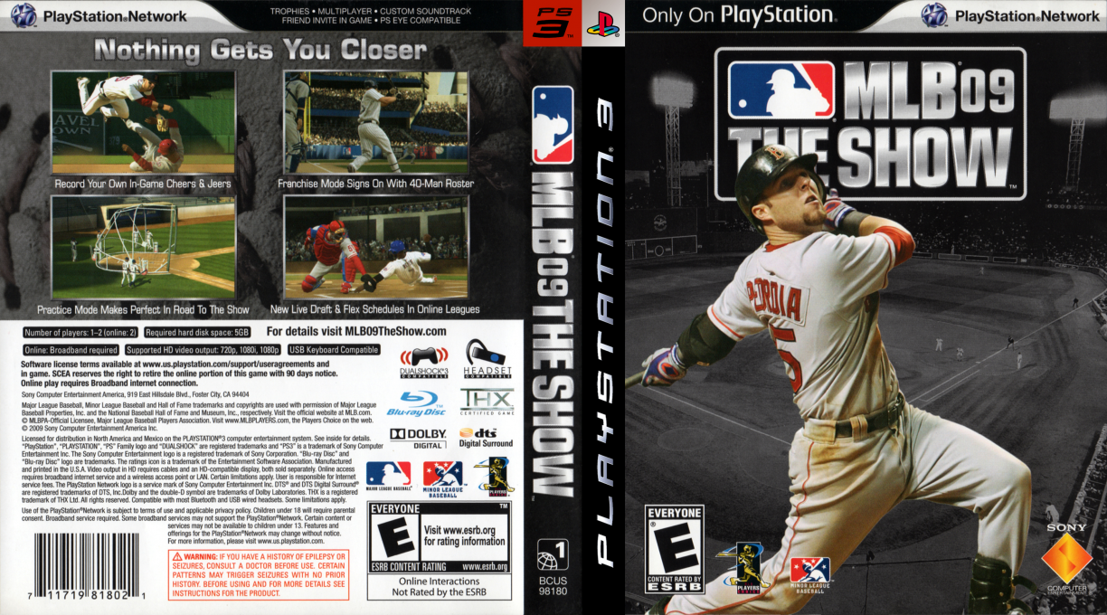 MLB 09 - The Show — box-texture (US)