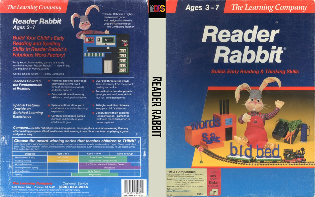 Reader Rabbit — box-texture (US)