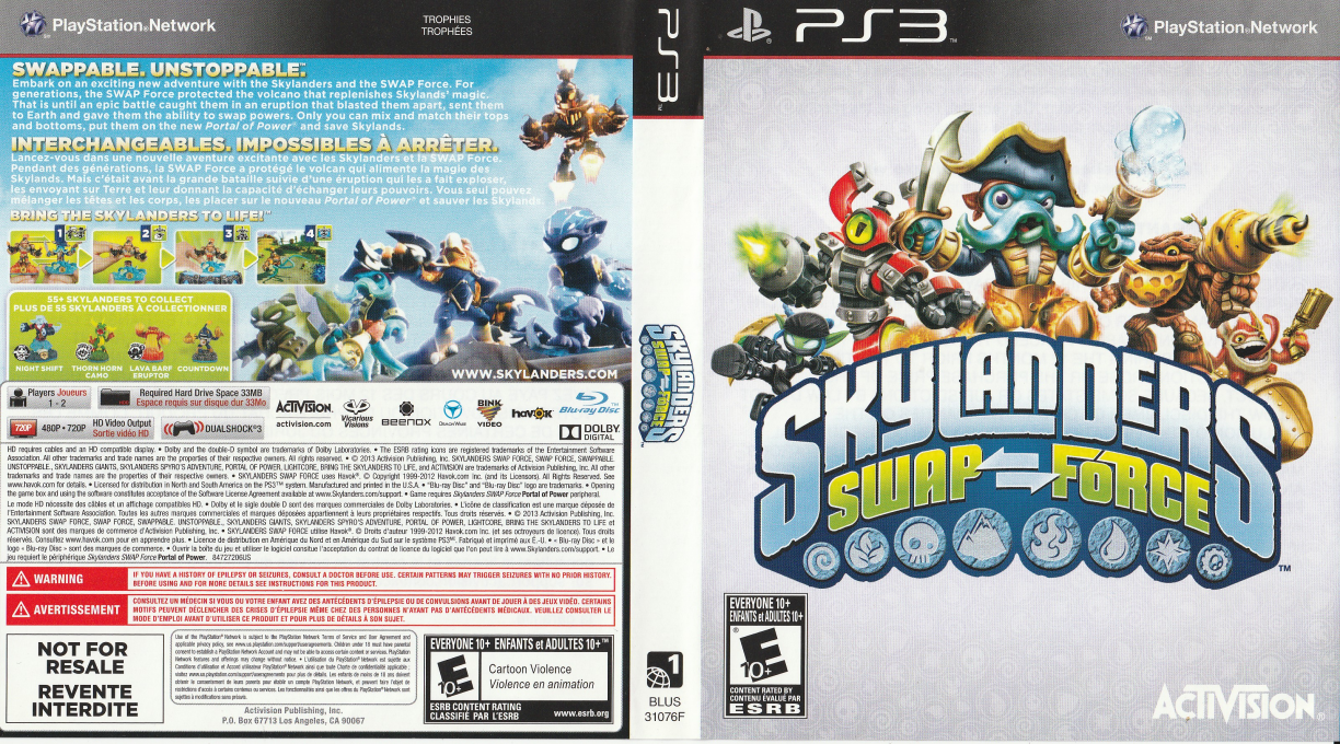 Skylanders - Swap Force — box-texture (CA)