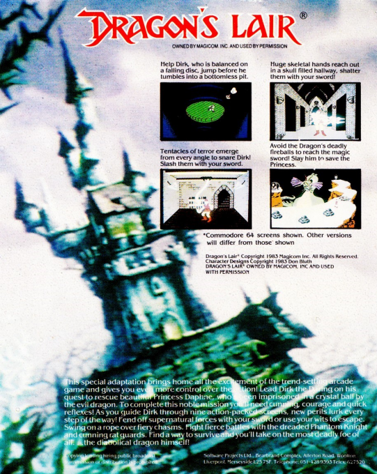 Dragon's Lair — box-2D-back (EU)