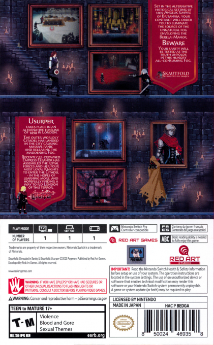 Skautfold - Bloody Pack — box-2D-back (US)