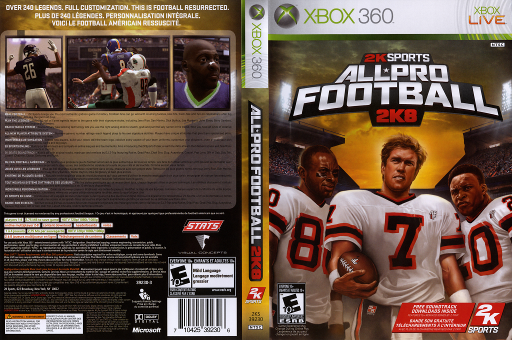 All-pro Football 2k8 — box-texture (CA)