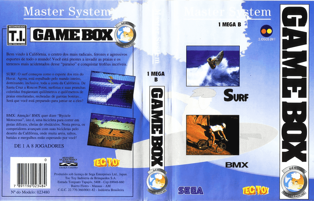 Game Box Serie Esportes Radicais — box-texture (BR)