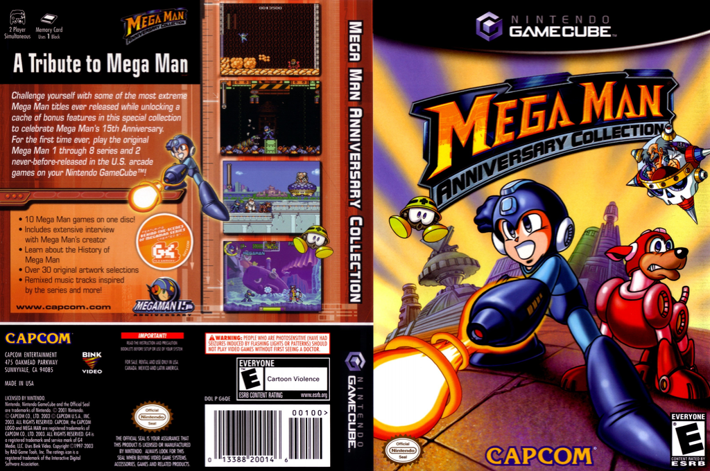 Mega Man Anniversary Collection — box-texture (US)