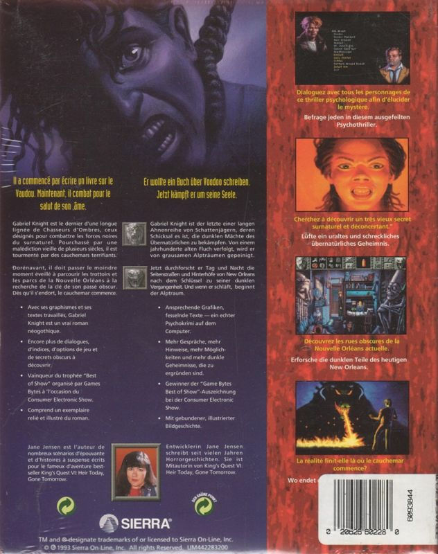 Gabriel Knight - Sins of the Fathers — box-2D-back (EU)