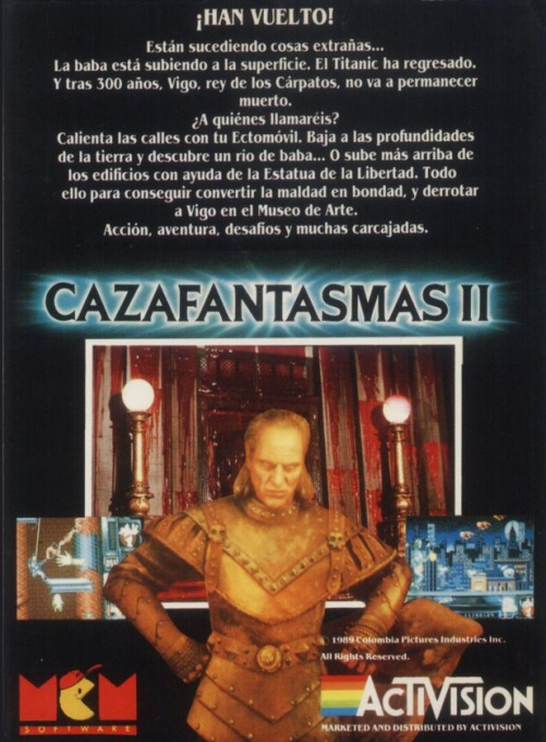 Cazafantasmas II — box-2D-back (SP)